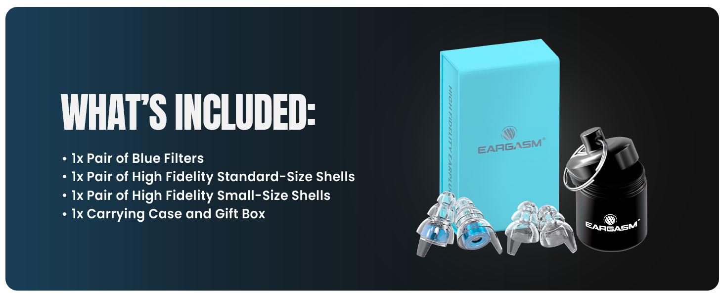 Eargasm High Fidelity Blue Earplugs