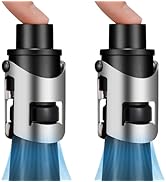 HYZ 2-Pack Champagne Stoppers Wine Saver, Sparkling Wine Vaccum Stoppers with Built-in Pump for C...