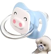 Pet Silicone Calming Pacifier, Dog Pacifiers for Small Dogs, Kitten Pacifiers, Puppy Teething Toy...