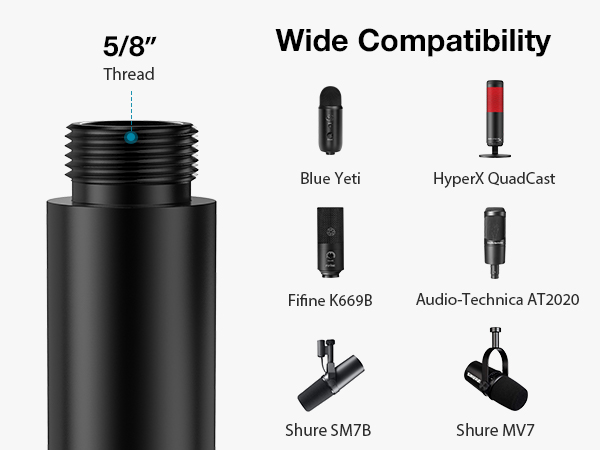 Mic Stand Extension Tube