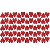 Window Cling Red Hearts, Valentine's Day Window Decorations, Reusable, Removable, Static Cling De...