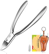 Ingrown Toenail Clippers Curved Blade Toe Nail Clippers for Thick Nails for Seniors, Hand Forged ...