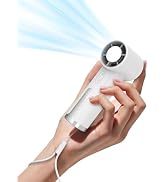 OidoZac Portable Handheld Fan, Turbo Power 18800 RPM Fast Charge Digital Display 100 Speeds Adjus...