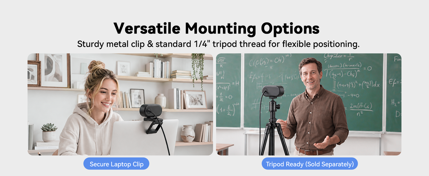 C100 computer camera is designed for versatile use across everyday scenarios