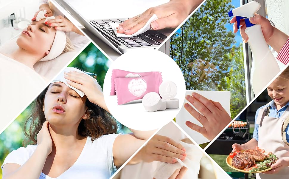 compressed towels