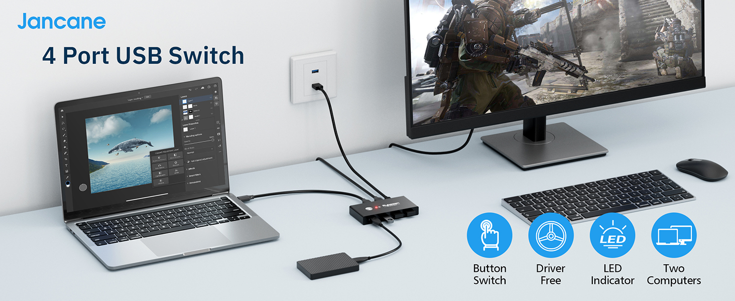 usb switch usb switch 2 PC usb switch 3.0 usb kvm switch km switch
