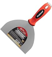 PROFERRED Half Tang, 6" Wide, Putty Knife W/Non-Slip Grip & Enlarged Hammer Cap, T70003