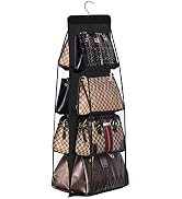 Lirex Handbag Hanging Organizer, 8 Pocket Purse Storage Hanger Oxford Cloth Closet for Family Clo...