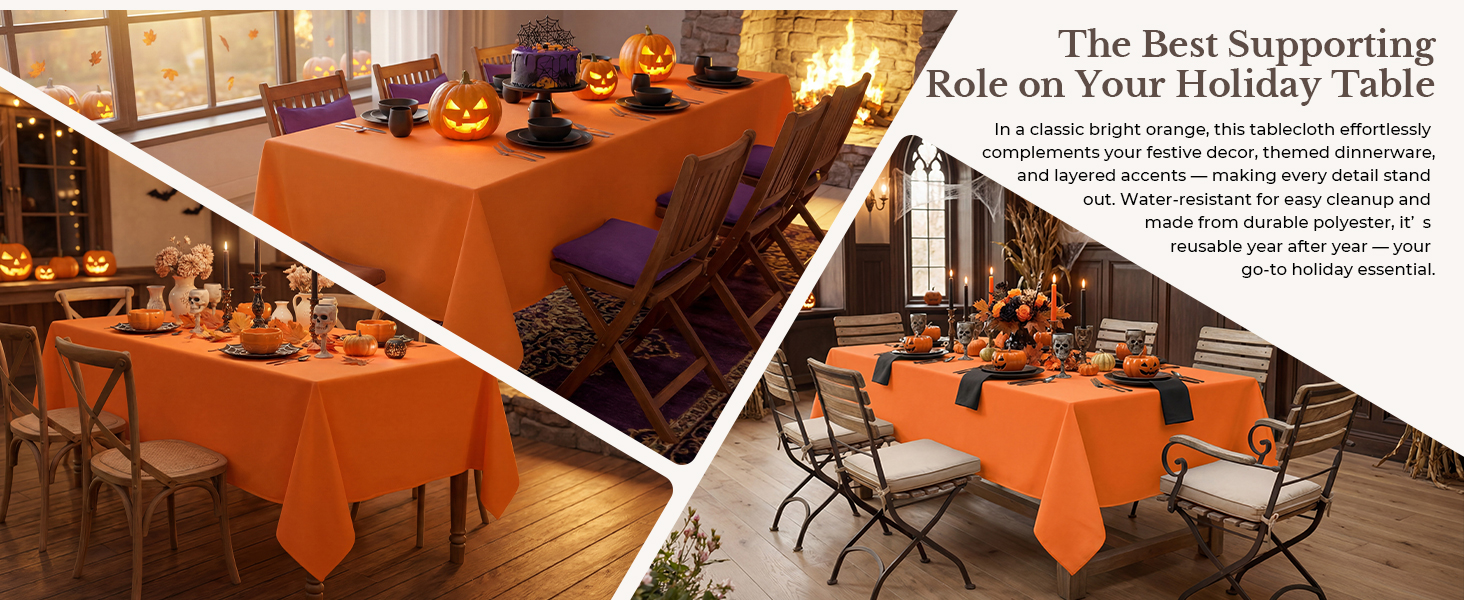 Halloween, Fall, Orange, Tablecloths