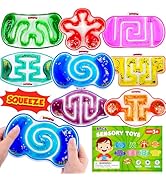 Squishy Sensory Toys for Kids - 8 Pack Fidget Toy Sensory Maze for Autism Children Special Needs ...