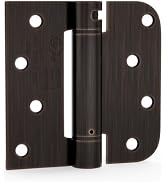 goldenwarm 3pack Oil Rubbed Bronze Door Hinges 4 Inch Self Closing Spring Door Hinge with Square ...