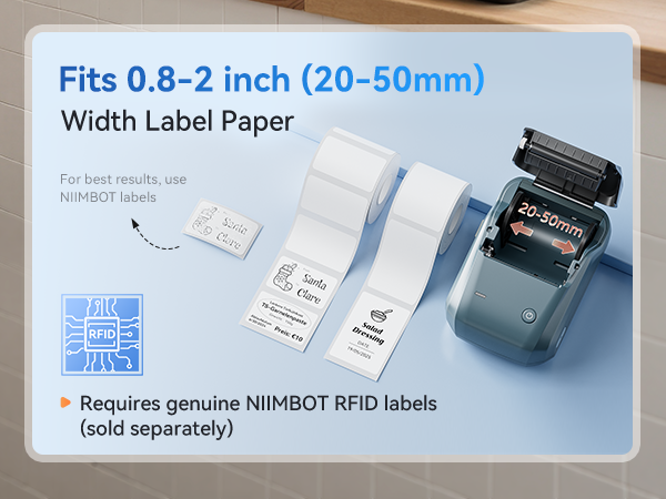 Print 0.8-2inch(20-50mm) Width Label Paper