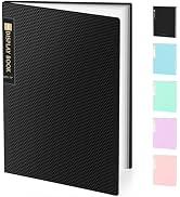 Sooez 18-Pocket Binder with Plastic Sleeves 8.5x11, Heavy Duty Art Portfolio Folder with Clear Sh...