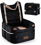 ZOMISIA Elevated Dog Car Seat for Medium Dogs, 3 Adjustable Heights with 2 Egg Crate Foam Booster...