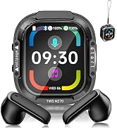 Rulbovs NE70 AI Translation Earbuds with LCD Touch Screen Case – Real-Time Language Translator De...