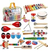 Yopay Toddler Musical Instruments, Kids Wooden Percussion Instruments Toys, Baby Rhythm Music Edu...