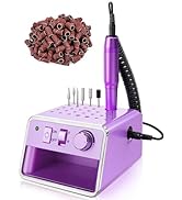 Subay Nail Drill Machine Electric File, Portable for Acrylic Gel Dip Powder Nails, All in One Nai...