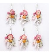Mini Dried Flower Bouquet (6 pcs) for Wedding Boutonniere for Men,Home Wall Dried Flower Hanging ...