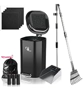 Meegood Dog Poop Trash Can for Outdoor with 4Pcs Activated Carbon Filter Replacement with Pet Was...