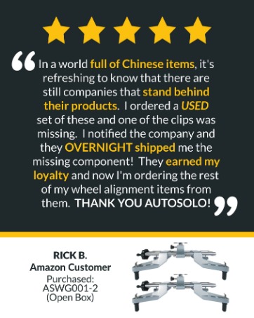 Rick B., customer. A missing clip on a used set shipped overnight