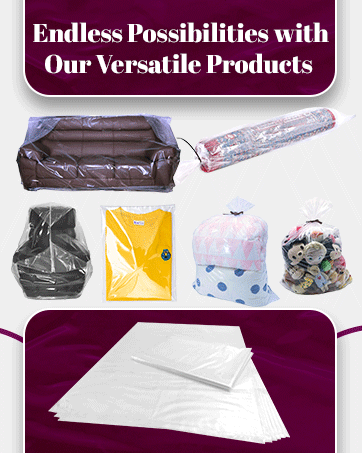 storage for versatile products, clear storage bags, large storage bags