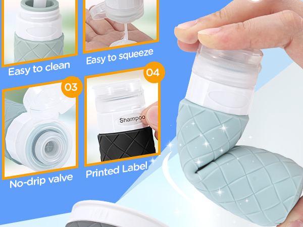 16 Pack Travel Bottles for Toiletries