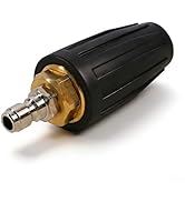 Hourleey Pressure Washer Tips Turbo Nozzle, 4000 PSI Rotating Turbo Spray Tips with 1/4" Quick Co...