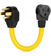 PLIS NEMA 14-30P to 6-50R Welder Adapter Cord, 30 Amp 4 Prong Dryer Male Plug to 50 Amp Welder Fe...