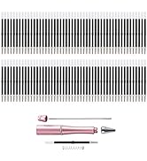 PASISIBICK 100 Pieces Plastic Beadable Pen Refills, 2.44 inch/6.2 cm Black Ink Smooth Writing Pen...