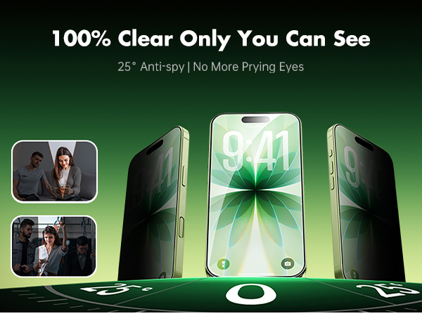 privacy screen protector for iPhone 17