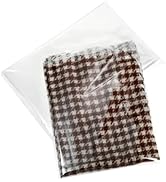 RONSBILL 100 PCS 14x20 Inches Thick 3.2Mil Self Sealing Clear Cellophane Plastic Bags Self Adhesi...