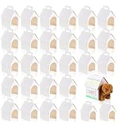 Hlmsyurx 30 Pcs Dog House Party Favor Boxes, White Dog House Shaped Treat Gift Boxes with Handle ...