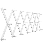 SKOLOO Accordion Wall Hanger, Modern Expandable Coat Rack Wall Mounted, Solid Wooden Wall Hat Rac...