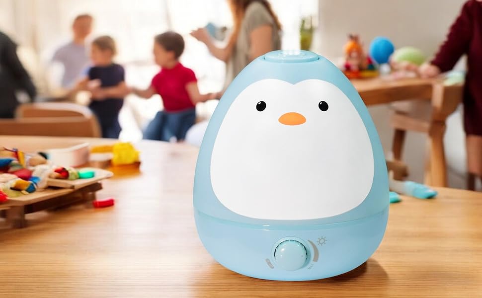 3-in-1 Cool Mist Humidifier with Diffuser + Nightlight, Humidifier