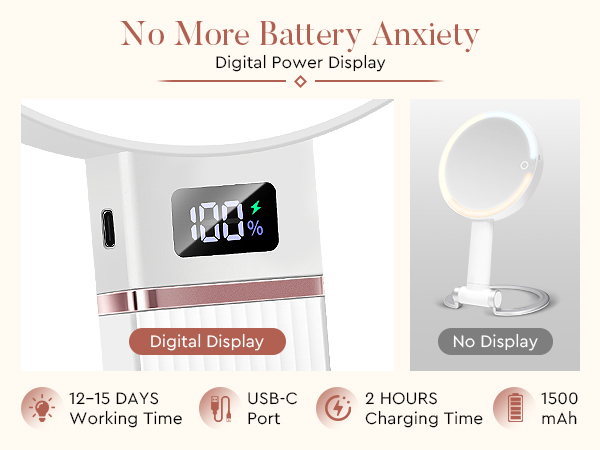 compact mirror with light