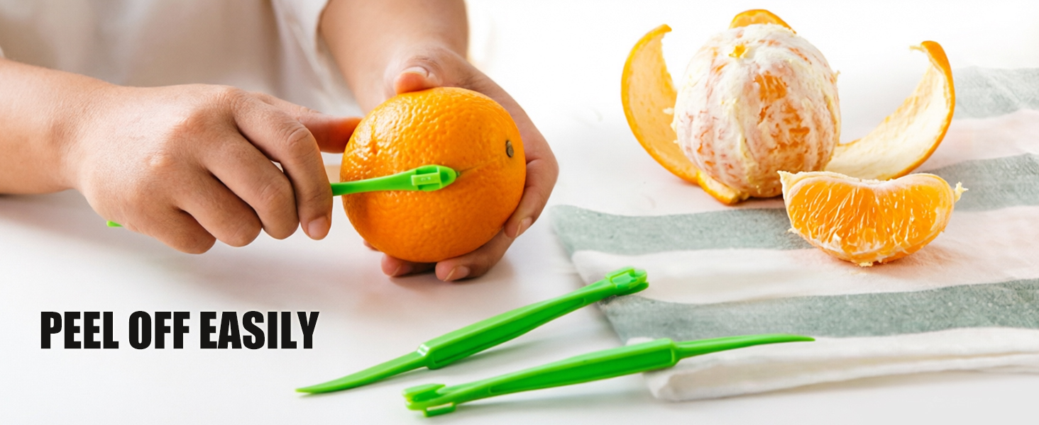 Orange Peeler Tools Citrus Peel Cutter Plastic Fruit Vegetable Slicer Cutter Lemon Peeler Opener
