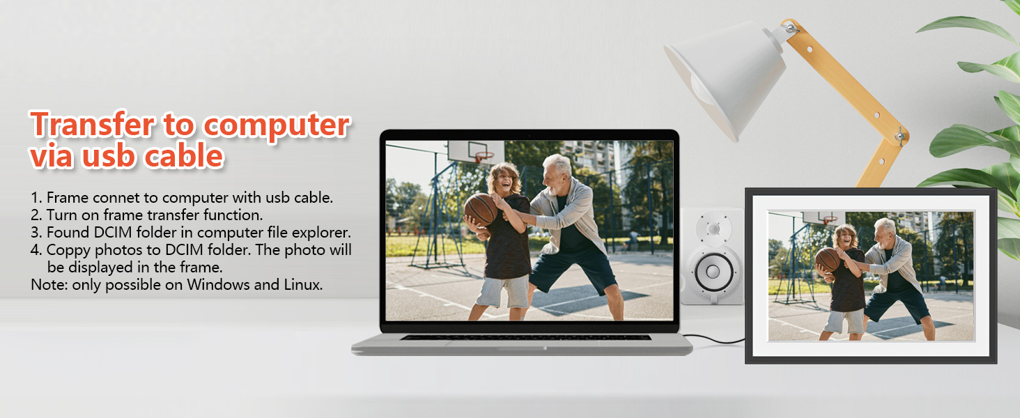 32GB FRAMEO 10.1 Inch Smart WiFi Digital Photo Frame