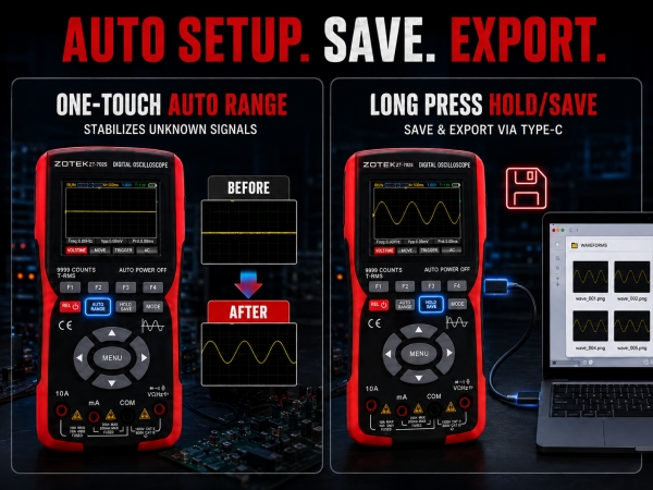 ZT-702S 2 IN 1 OSCILLOSCOPE MULTIMETER