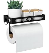 GAGUIUP Paper Towel Holder Wall Mount for Kitchen, Easy One-handed Operation Design, Self Adhesiv...