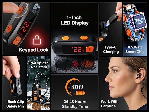 mini walkie talkies with earpieces biking walkie talkies