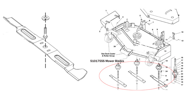 5101755S Mower Blades