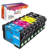T220 220XL Ink High Capacity Black & Color Cartridge ejet Remanufactured Replacement for Epson 22...