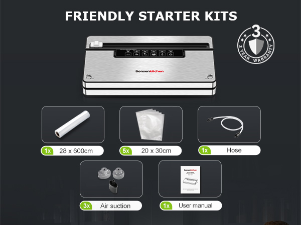Bonsenkitchen Vacuum Sealer Machine