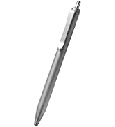Hamans Titanium Ballpoint Pen 5.31“ Push Pen Clip to Retract Refill Pocket Pen for Everyday Carry...
