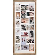 Wodhels 41x17 Inch Large Collage Picture Frame,Wood Multi Photo Frames,20 Openings for 4x6 Photos...