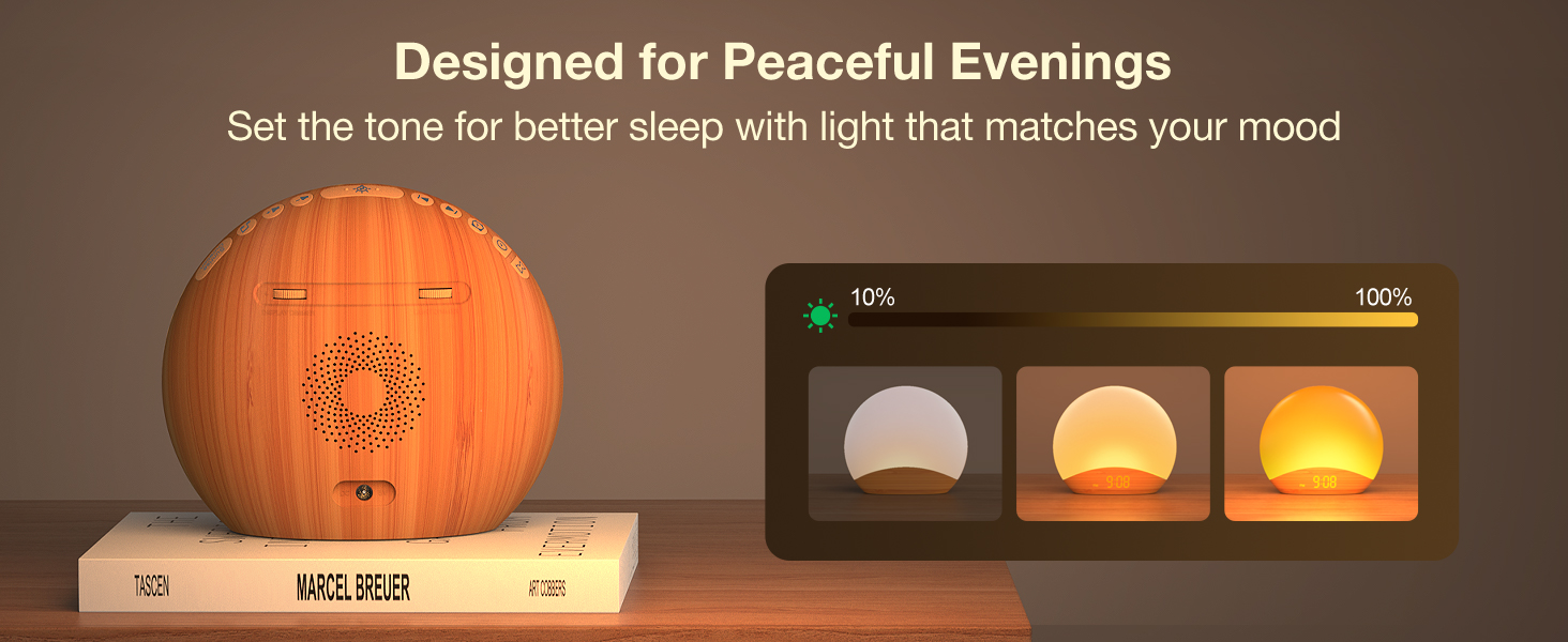 Set the tone for better sleep with light that matches your mood.