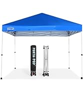 Abba Patio 10x10 Easy Up Canopy Tent, Outside Canopy, Portable Commercial Canopies Shelter with C...
