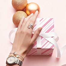 stripes pink wrapping paper