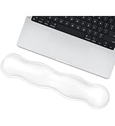 Arisase Soft Keyboard Wrist Rest Pad 14.29" Comfort Cool Silicone Gel Cushion Typing Gaming Wrist...