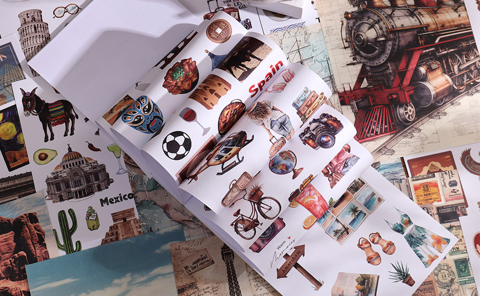 Travel sticker book